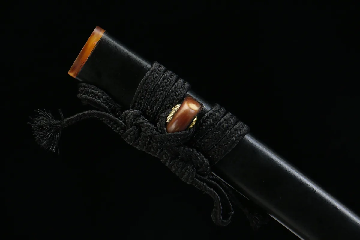Orchidée Silencieuse - Wakizashi Forge a la Main en Acier forge main artisanal - Image 9